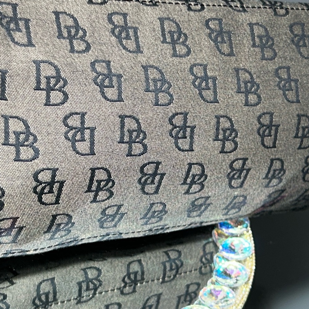 Dooney & Bourke Black and Tan Tote Bag Approx. 18” x 10” x 5.5” - Picture 8 of 16